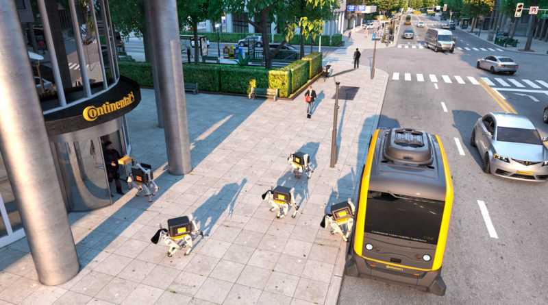 Robot Dogs Deliver Packages Driverless Vehicle CUBE - YellRobot