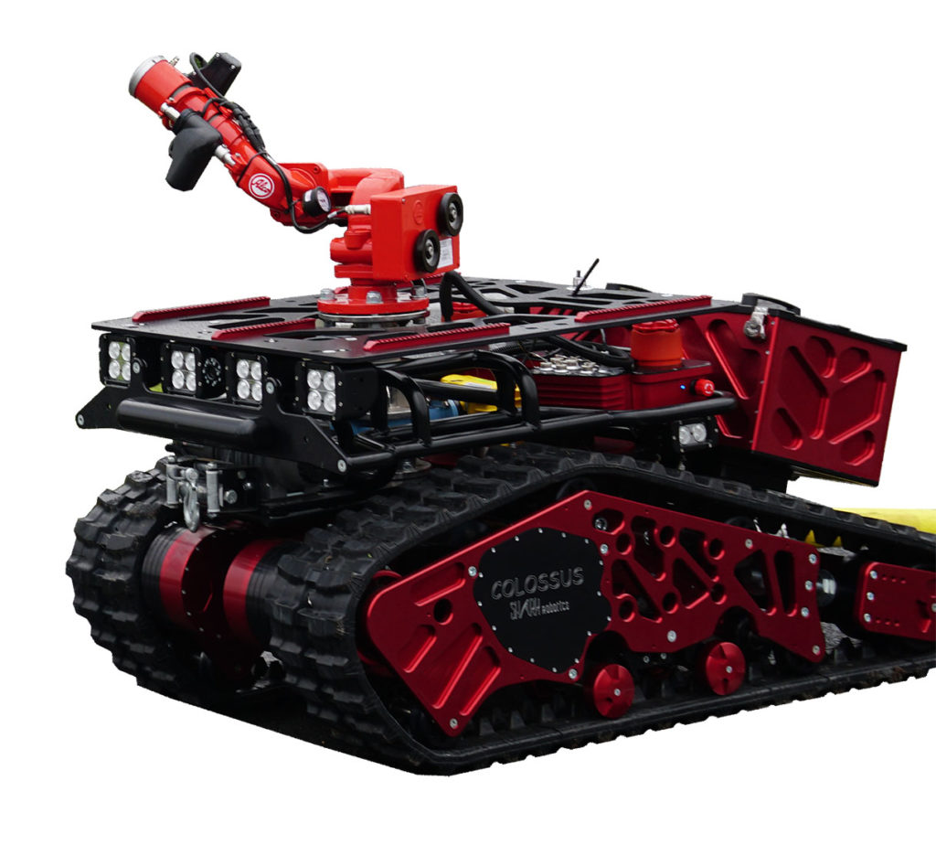fire fighting robot Robot Colossus Notre Dame - YellRobot
