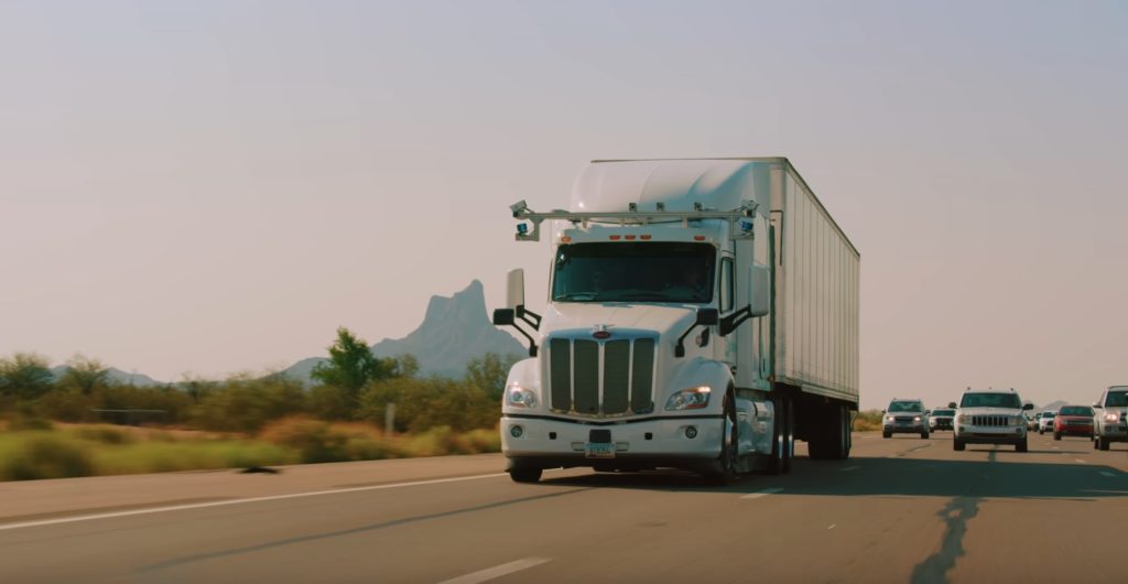 Self-Driiving Truck UPS TuSimple Arizona