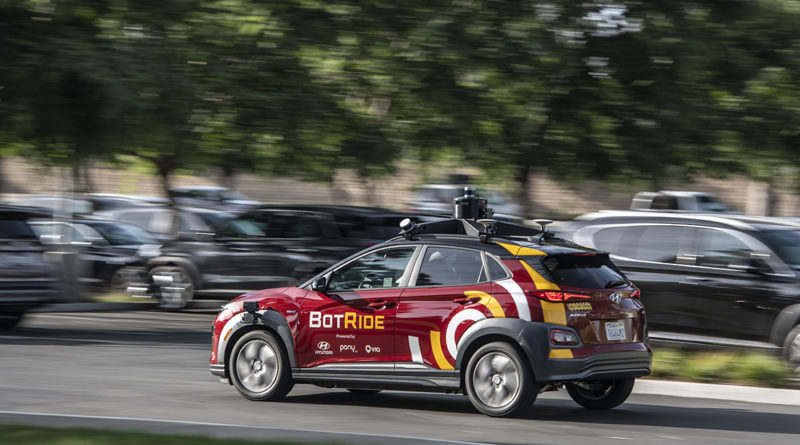 BotRide self-driving ride hailing Irvine California - YellRobot