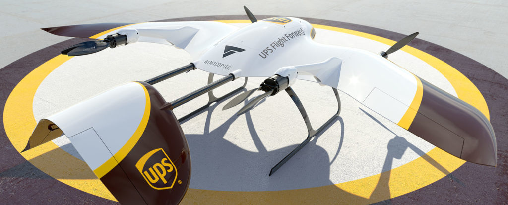 UPS Drone Delivery Wingcopter - YellRobot