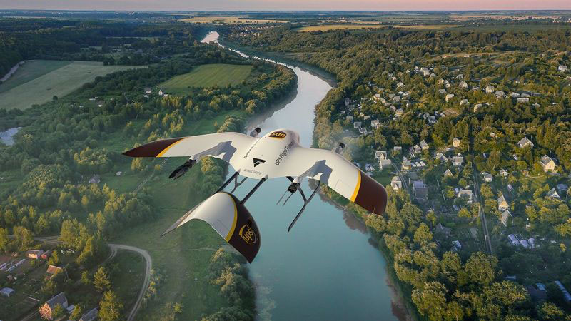 UPS Drone Delivery Wingcopter - YellRobot